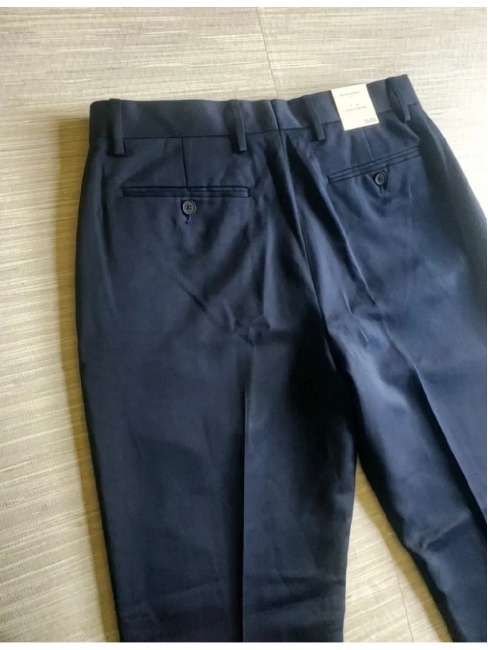 Banana Republic Men's Satin Suit Trousers Navy Blue Size 32W Pants NWT RT$170